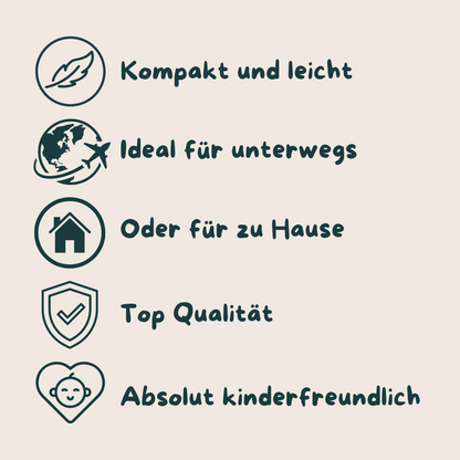 Kindernotfalltasche – Erste Hilfe für unterwegs - ROT - 30 teilig