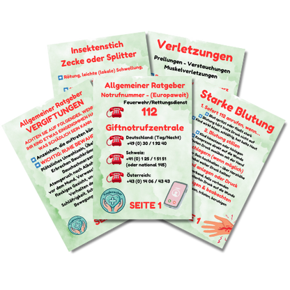 Kindernotfalltasche – Erste Hilfe für unterwegs - BLAU - 30 teilig